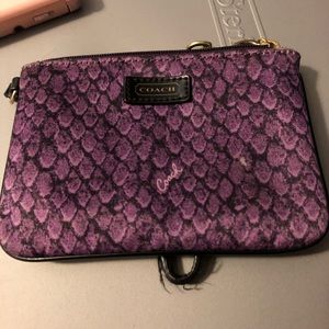 Coach mini wrist purse